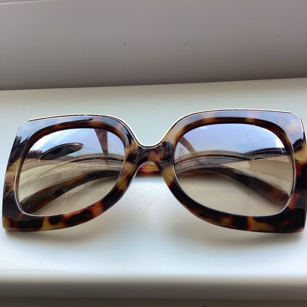 Rainbow Tortoise Shell Oversized Sunglasses